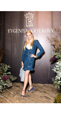 Олеся Бословяк на показе Evgeniya Kryukova Осень 2018 Couture